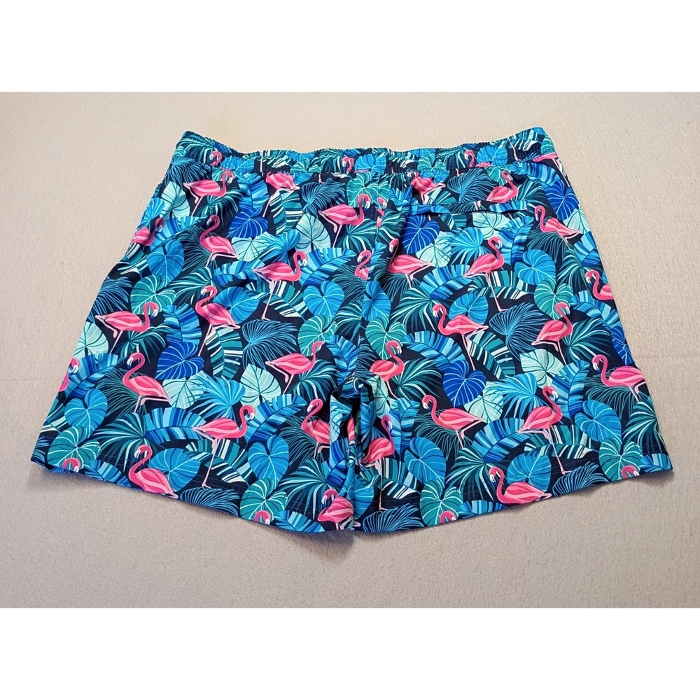 Member's Mark Men's Resort Swim Trunk Size XL Flamingo‎ Tropical Palm Leafs - Picture 2 of 12